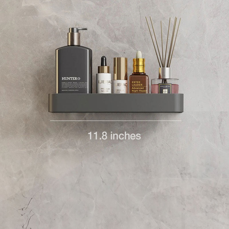 Self-Adhesive Bathroom Shelf with Towel Holder – No Drilling