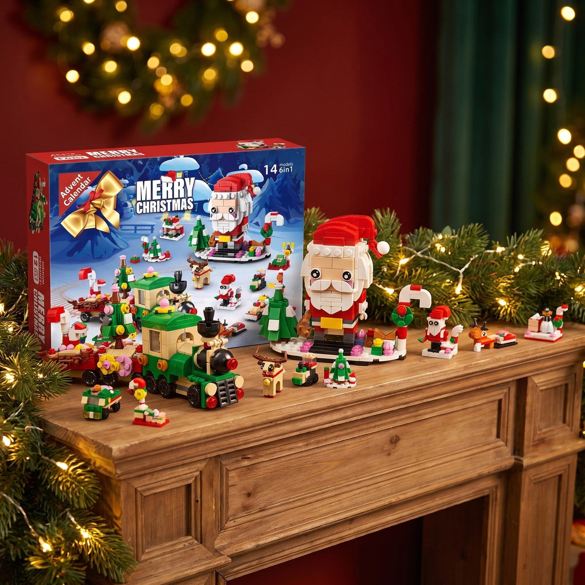 12-Day Christmas Advent Calendar – 14 Brick Builds Multi-Colour