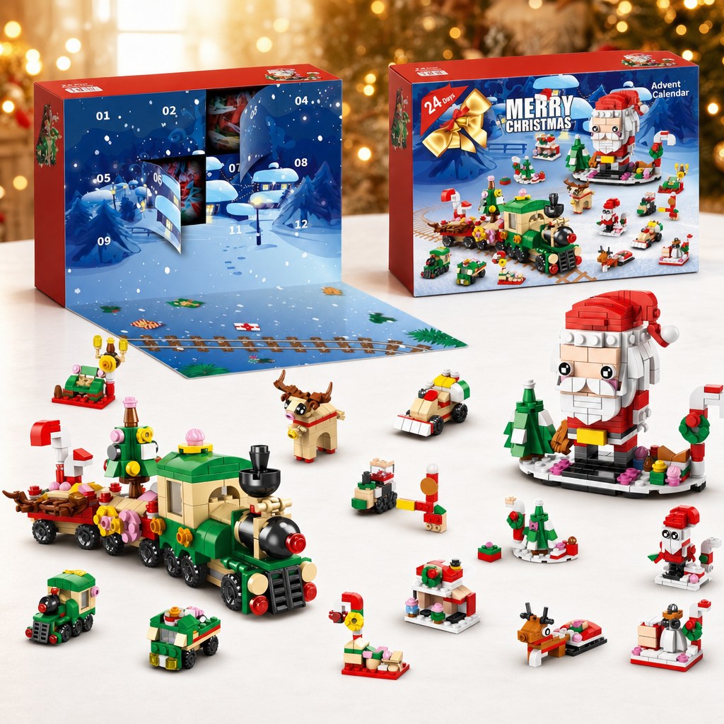 12-Day Christmas Advent Calendar – 14 Brick Builds Multi-Colour