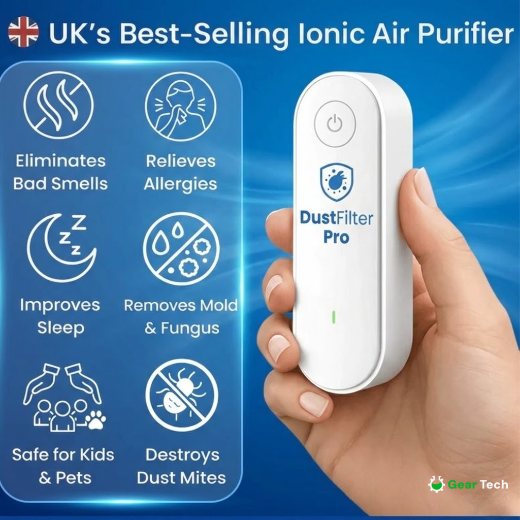 Ionic Air Purifier for Home Dust & Allergens | Filter-Free