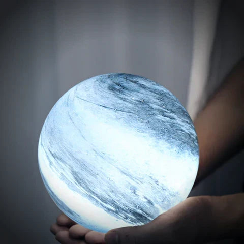 Glass Table Lamp with 16 Color LED Remote Control
