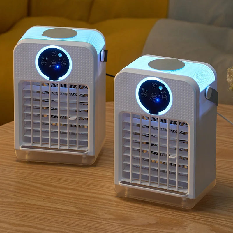 Portable Misting Fan with Touchscreen Controls