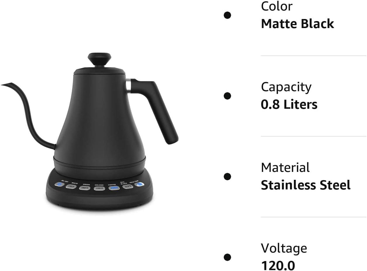 Belro Electric Gooseneck Kettle with Temperature Control