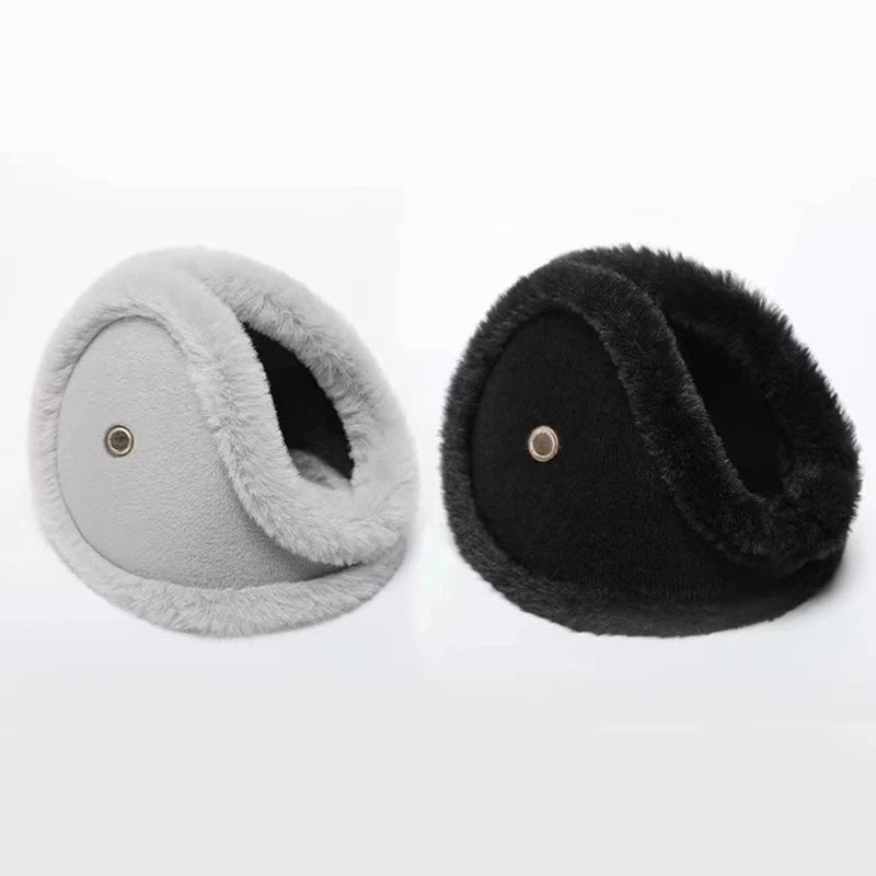 Plush Winter Ear Muffs for Men & Women – Foldable Ear Warmer