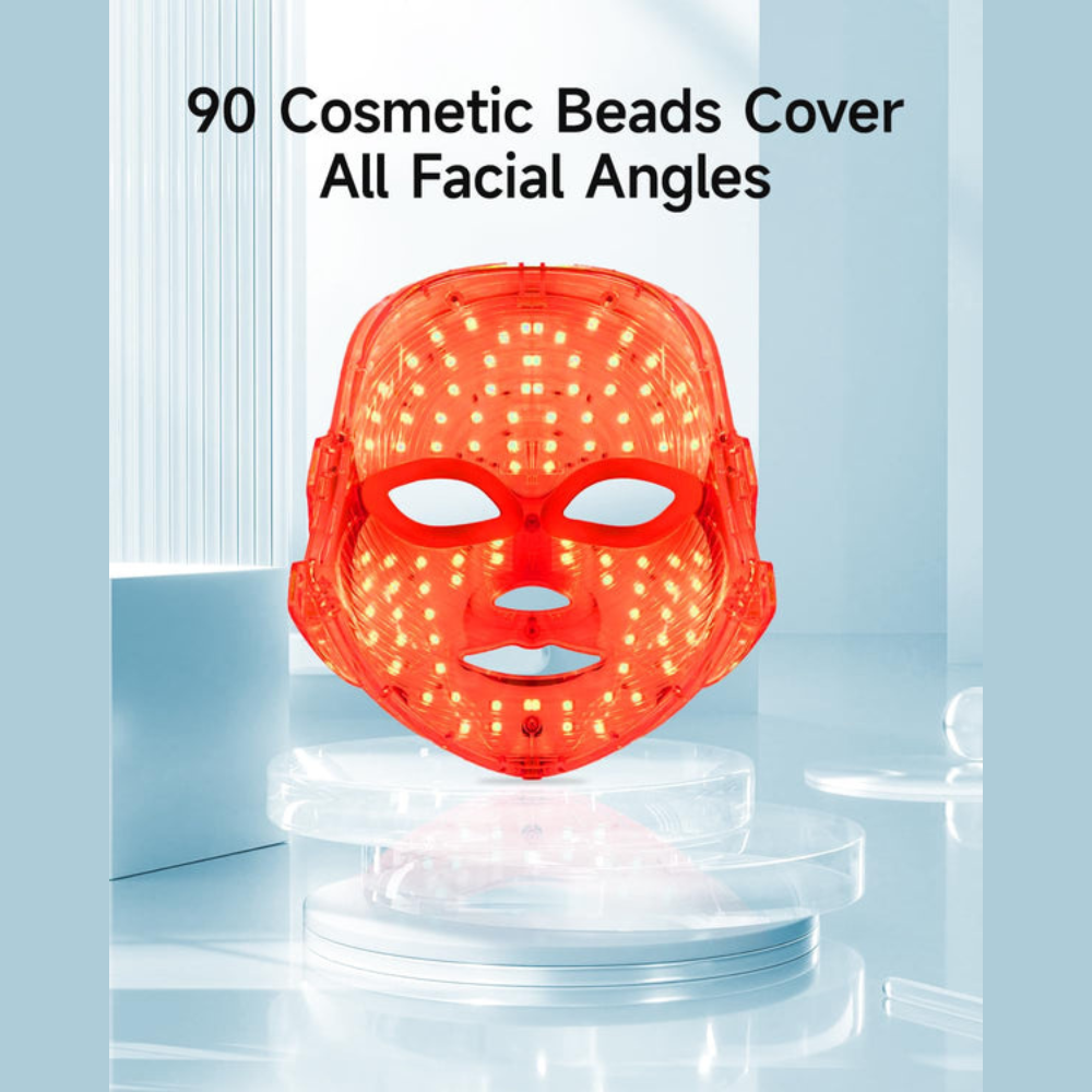 LED Face Mask – 90 Medical Grade Lights for Anti-Aging Skin Care