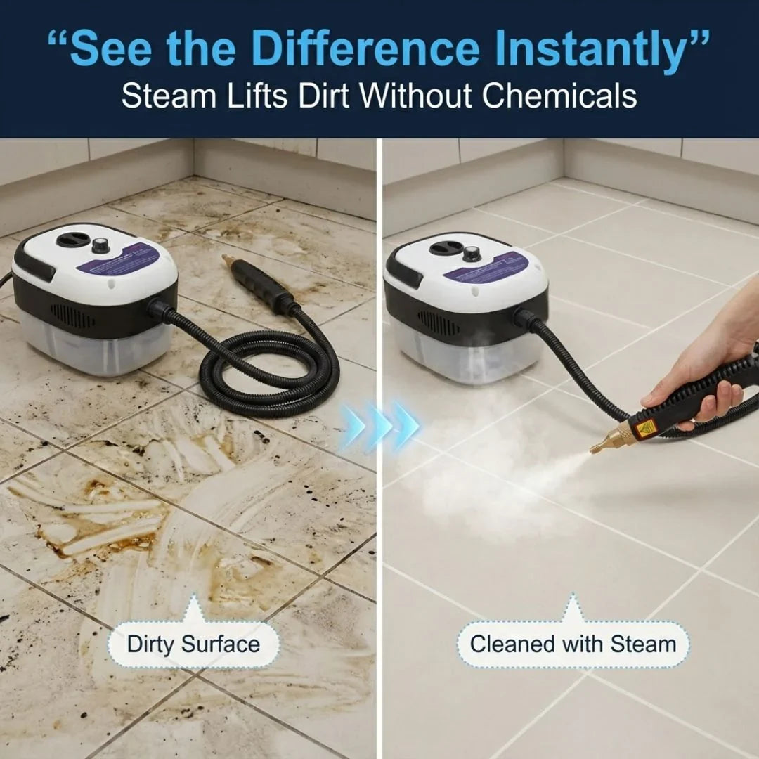 Handheld Steam Cleaner 1500W – High Temperature Professional Cleaning Machine