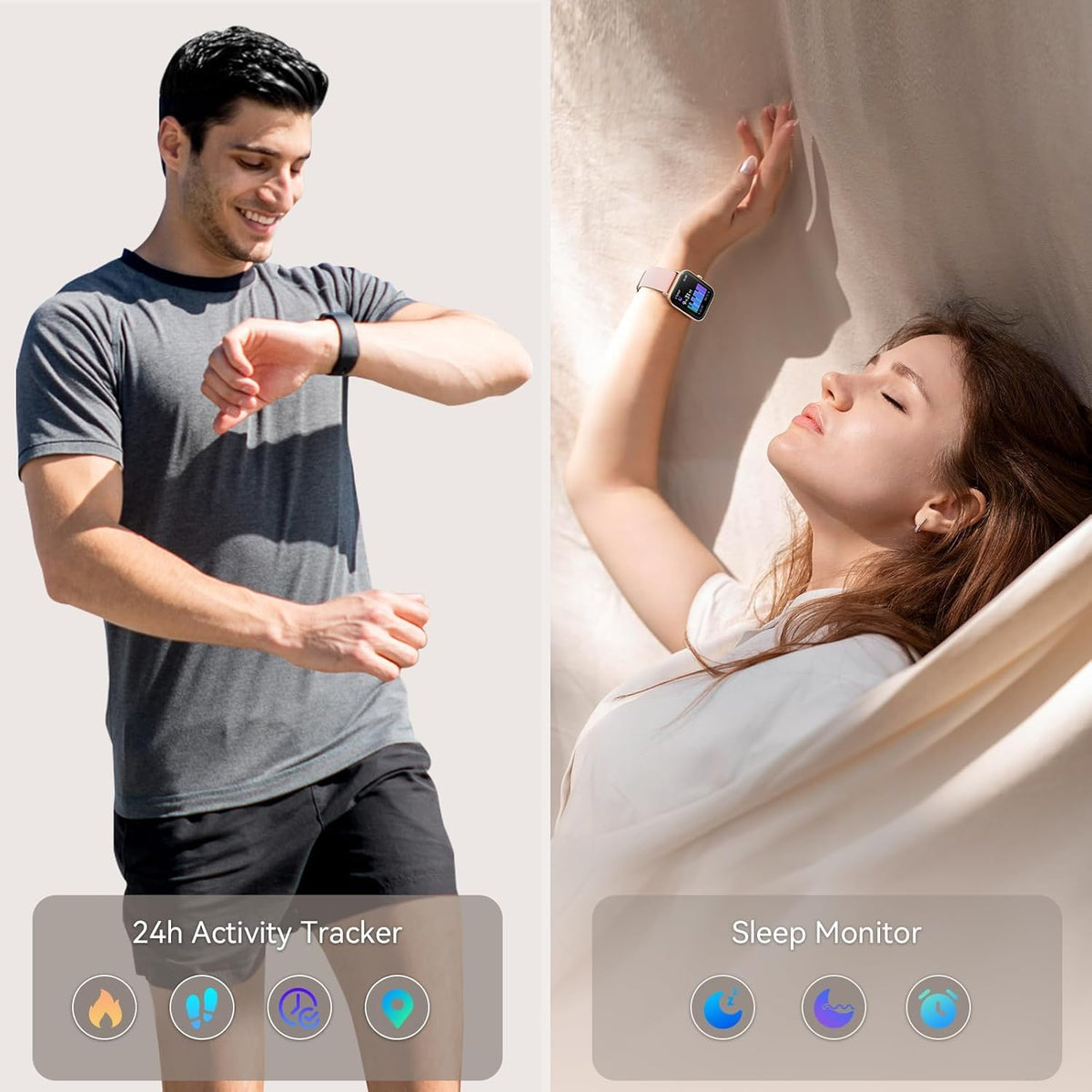 Smart Watch 1.8" HD Display – Fitness Tracker with GPS
