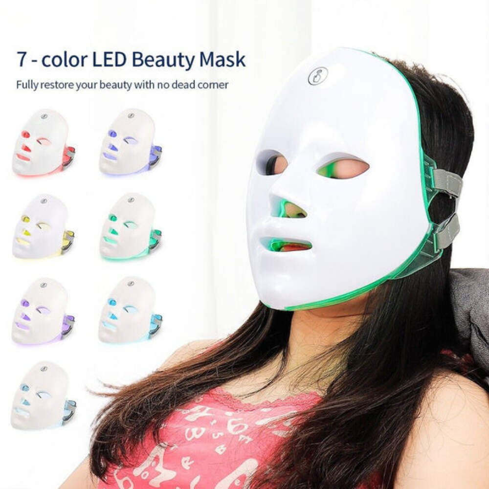 LED Face Mask – 90 Medical Grade Lights for Anti-Aging Skin Care