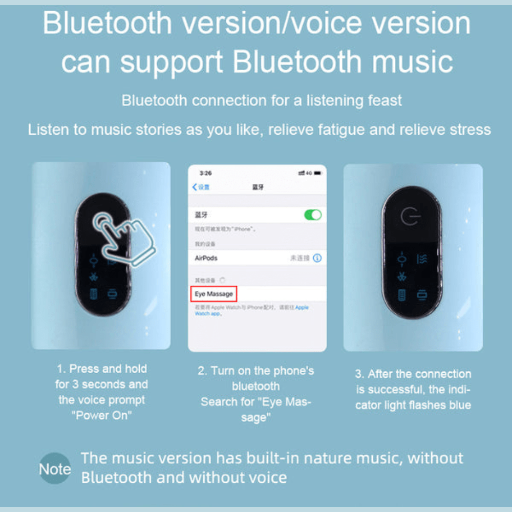 Electric Eye Massager for Screen Strain Relief & Headaches
