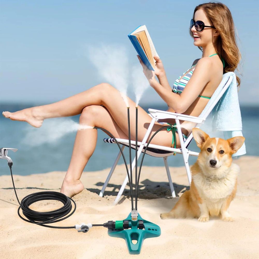 Copper Outdoor Patio Misting System – Portable Cooling