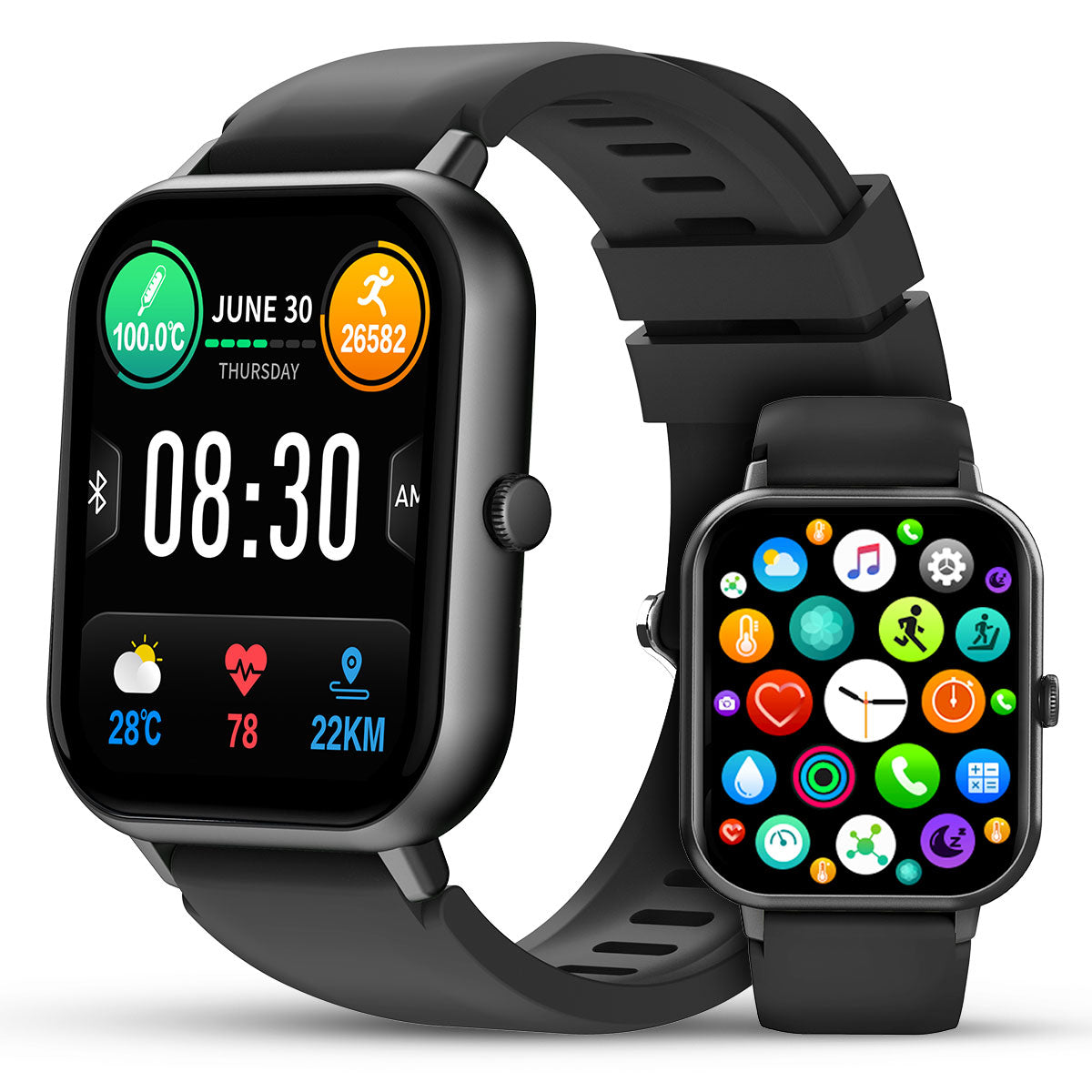 Smart Watch 1.8" HD Display – Fitness Tracker with GPS