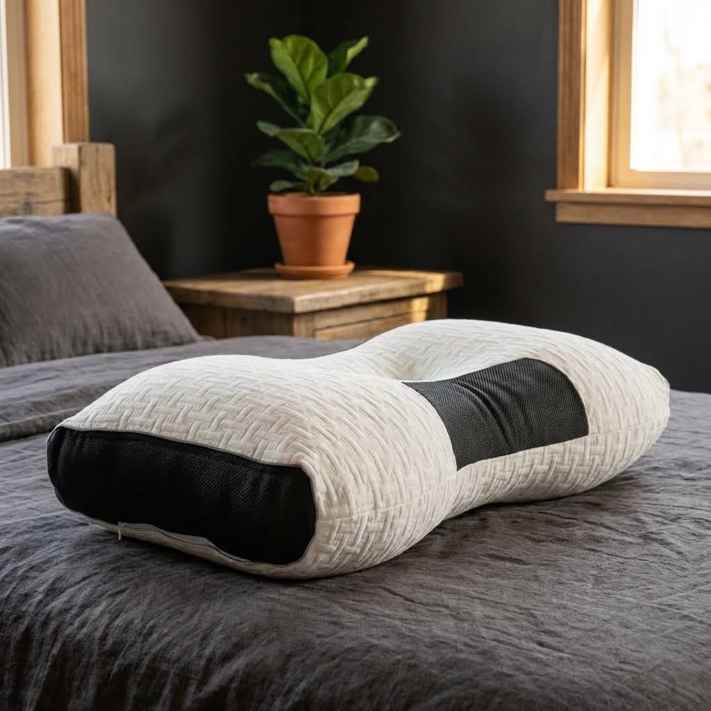 Orthopedic Contoured Neck Pillow – Memory Foam Support