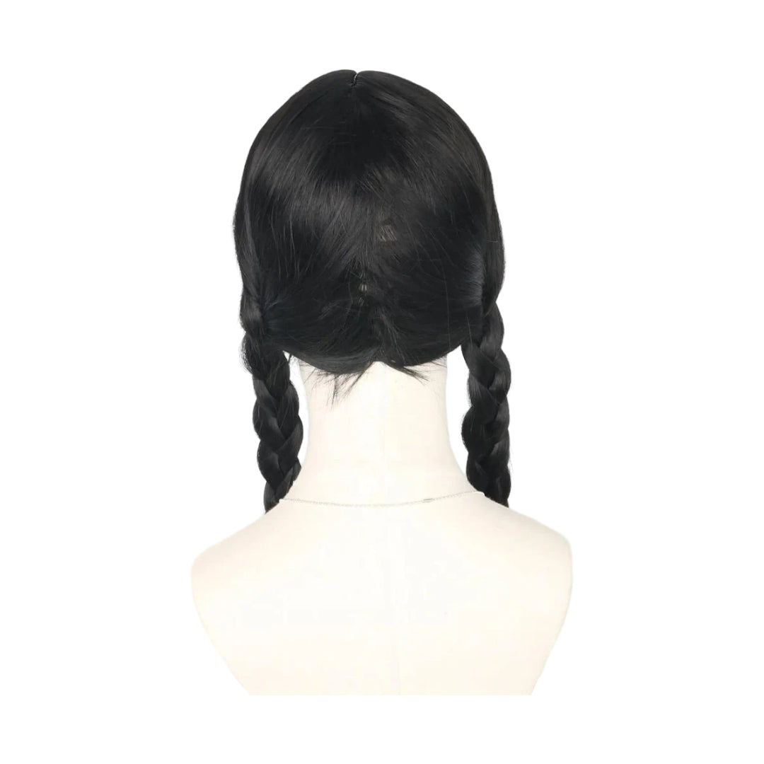 Braided Costume Wig – Long Straight Hair for Halloween & Cosplay