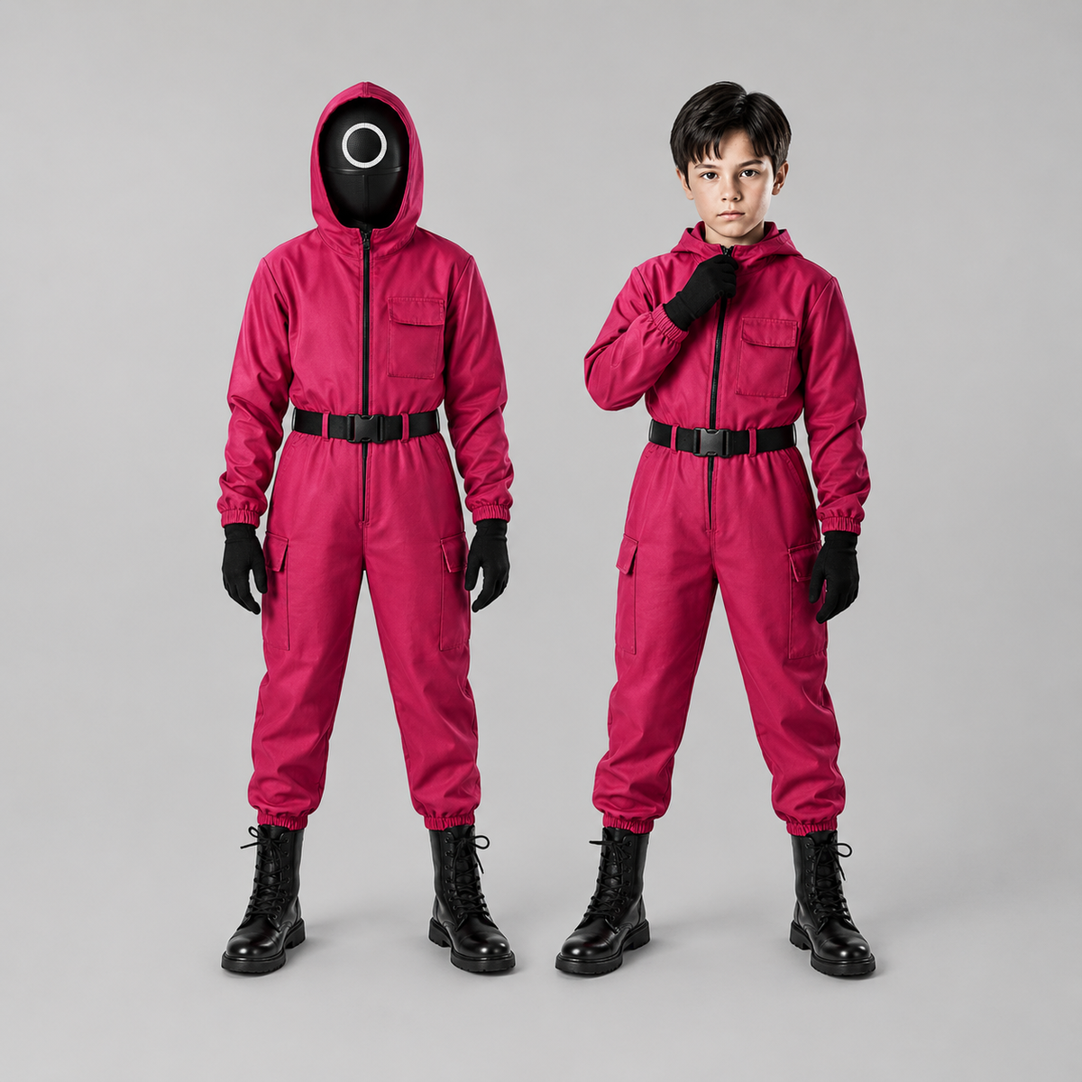 Kids Costume Jumpsuit with Hood, Mask & Accessories – Halloween