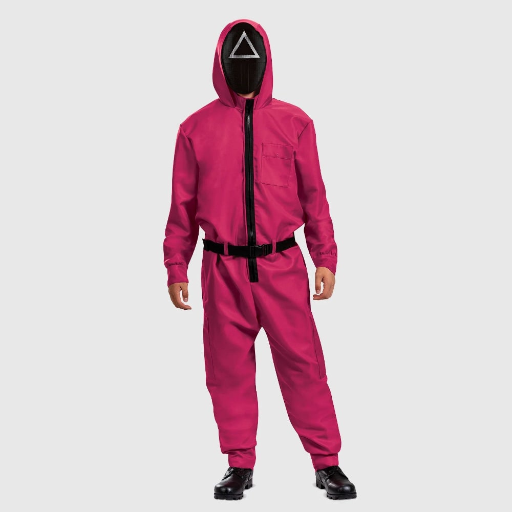 Halloween Jumpsuit Costume with Mask & Belt | Complete Party Outfit