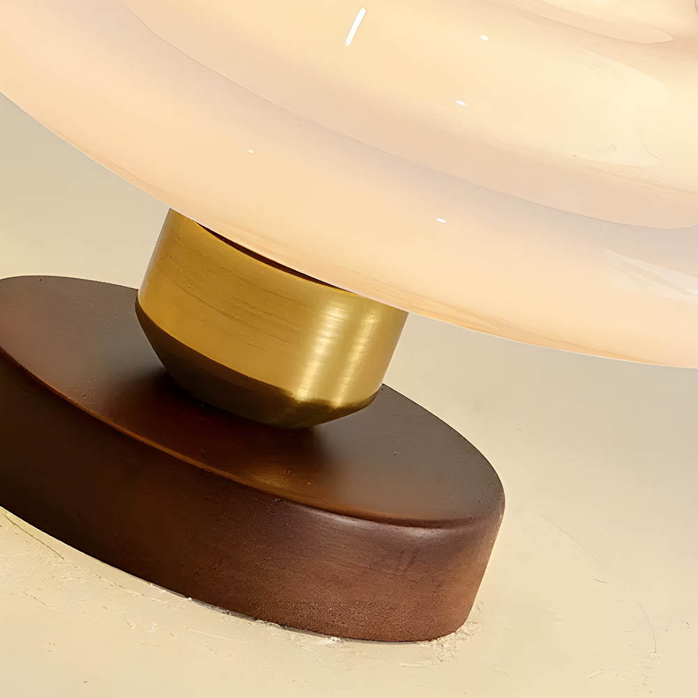 Walnut Wood Ceiling Light Scandinavian Glass E27
