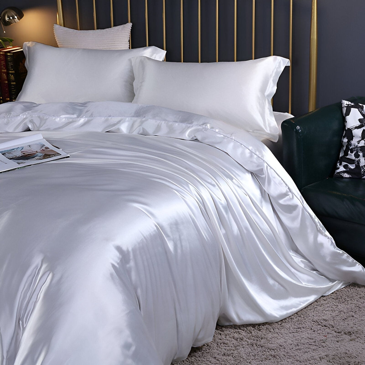 Mulberry Silk Bedding Set – Soft Sheets & Pillowcases