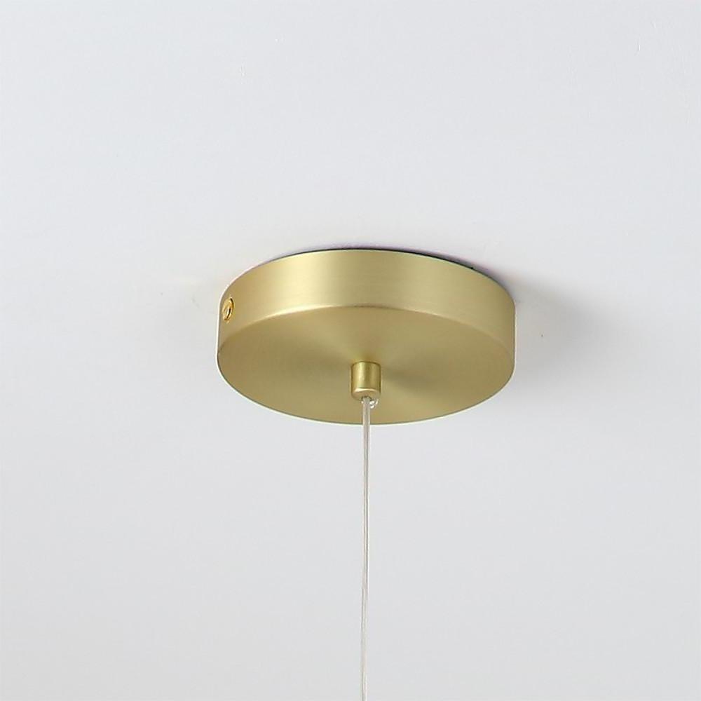 Gold Metal Pendant Light for Kitchen Island – Adjustable LED Fixture