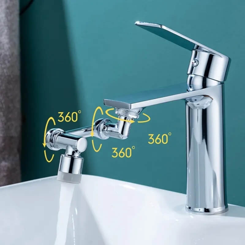 Rotatable Faucet Aerator with Multi-Joint Flexible Design