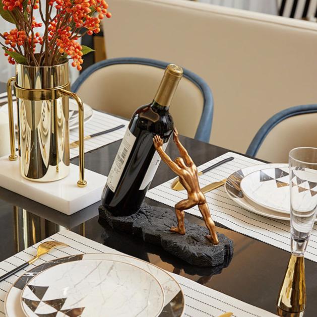 Modern Wine Bottle Holder – Sculptural Design for Home Decor