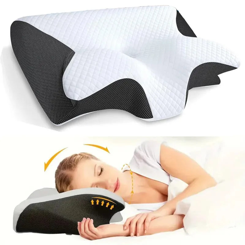 Memory Foam Cervical Pillow – Neck Support for Better Sleep