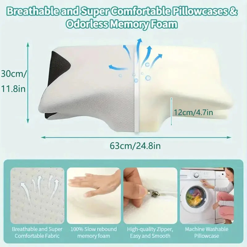 Memory Foam Cervical Pillow – Neck Support for Better Sleep