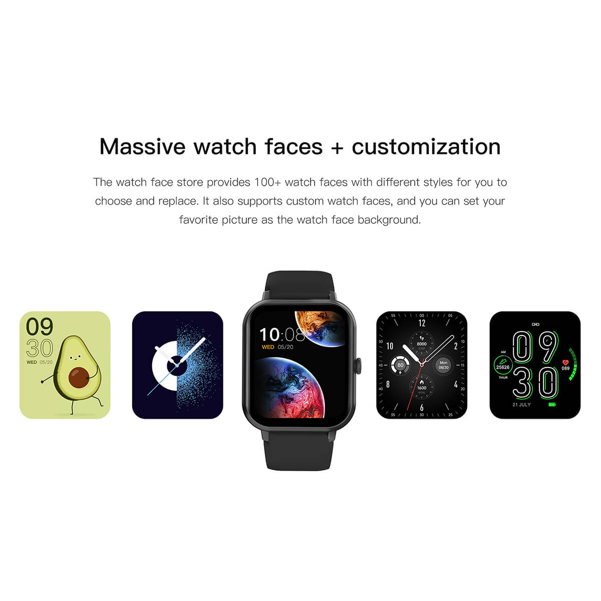 Smart Watch 1.8" HD Display – Fitness Tracker with GPS