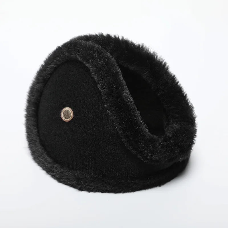 Plush Winter Ear Muffs for Men & Women – Foldable Ear Warmer