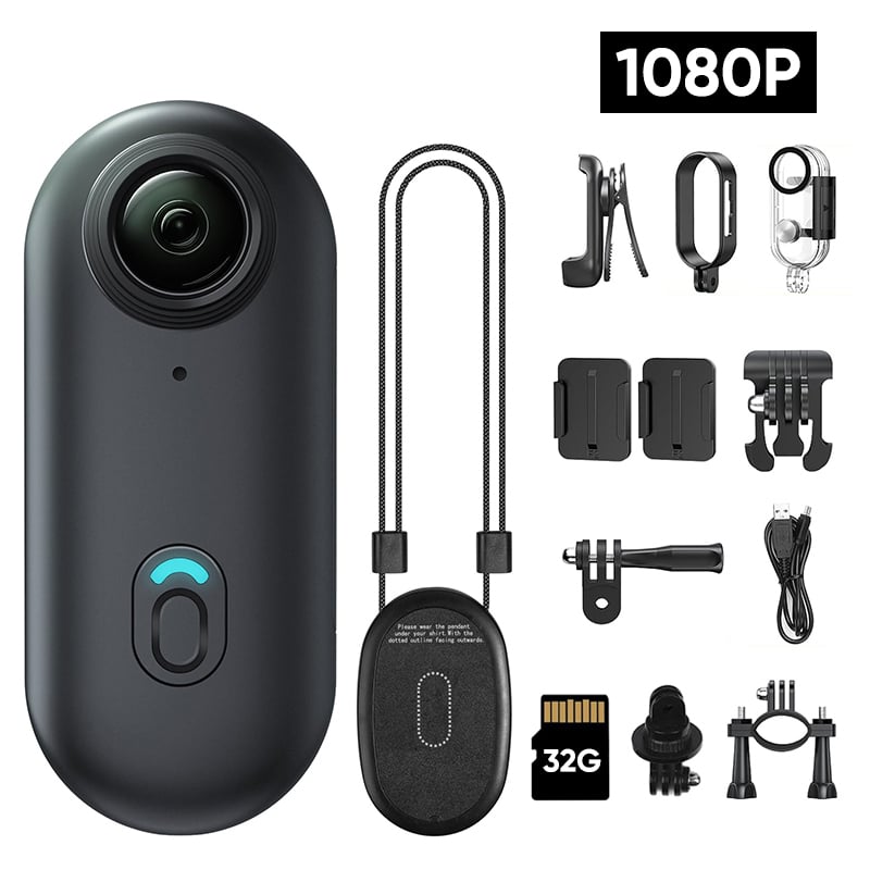 Magnetic 4K Action Camera with Wide-Angle Lens