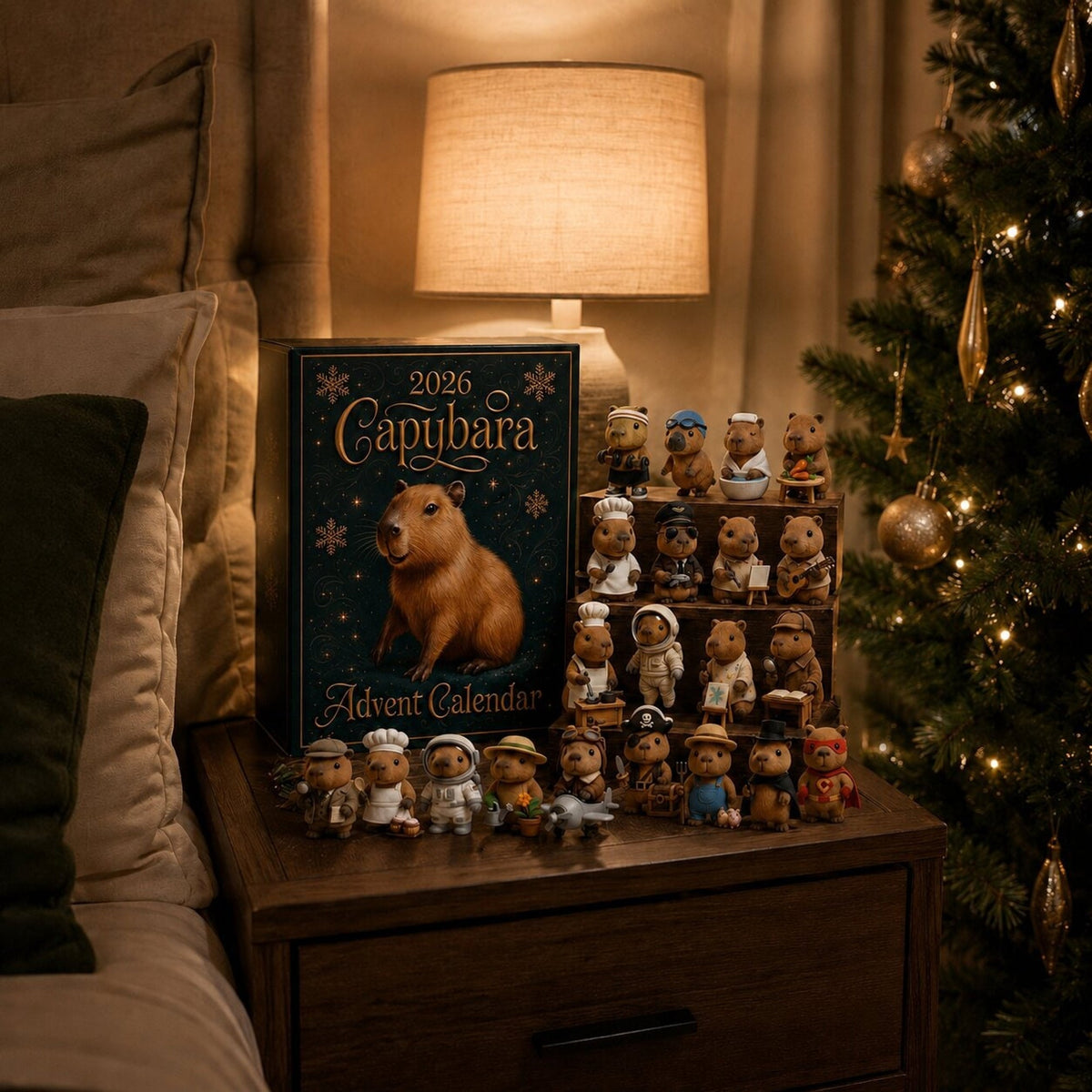 Capybara Advent Calendar 24 Days Christmas Countdown 2026