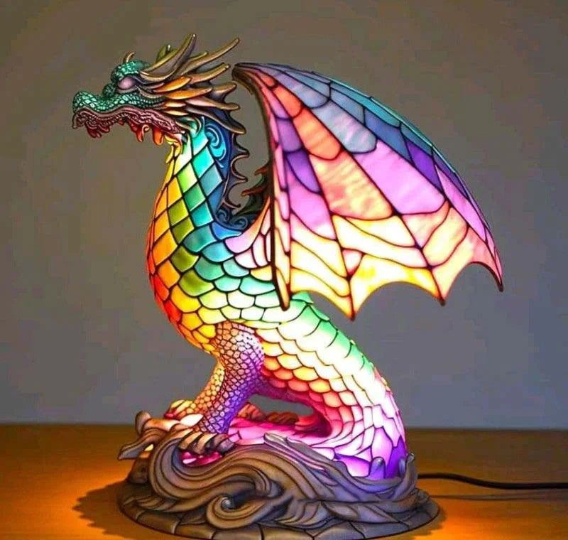 Stained Glass Animal Table Lamp with 20+ Unique Designs