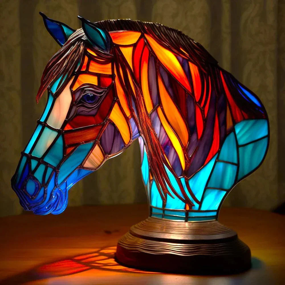 Stained Glass Animal Table Lamp with 20+ Unique Designs
