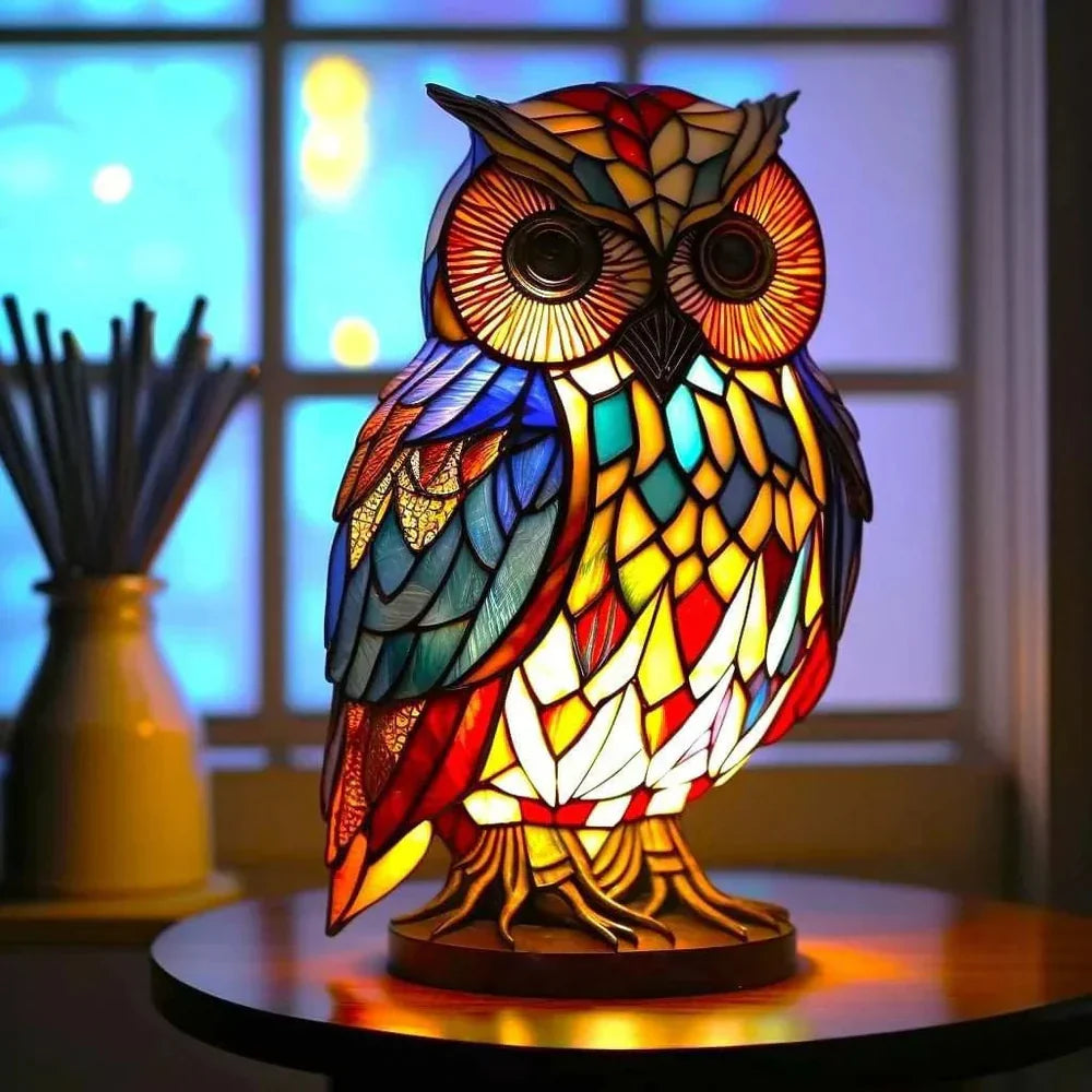 Stained Glass Animal Table Lamp with 20+ Unique Designs