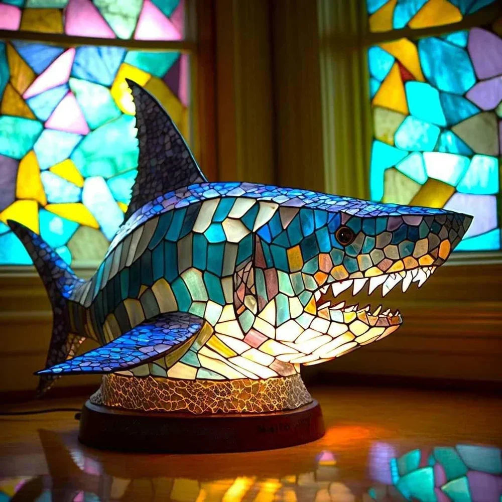 Stained Glass Animal Table Lamp with 20+ Unique Designs