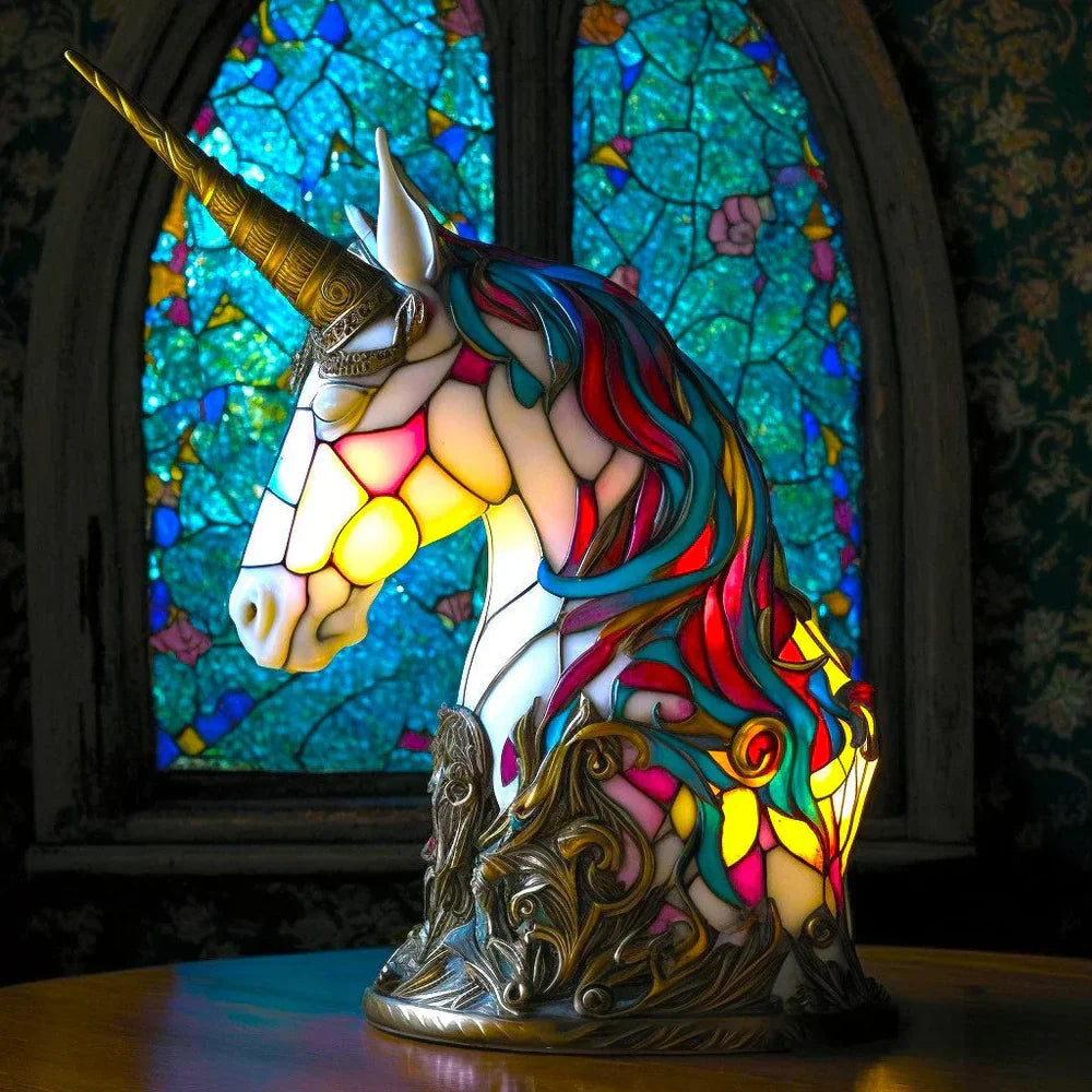 Stained Glass Animal Table Lamp with 20+ Unique Designs