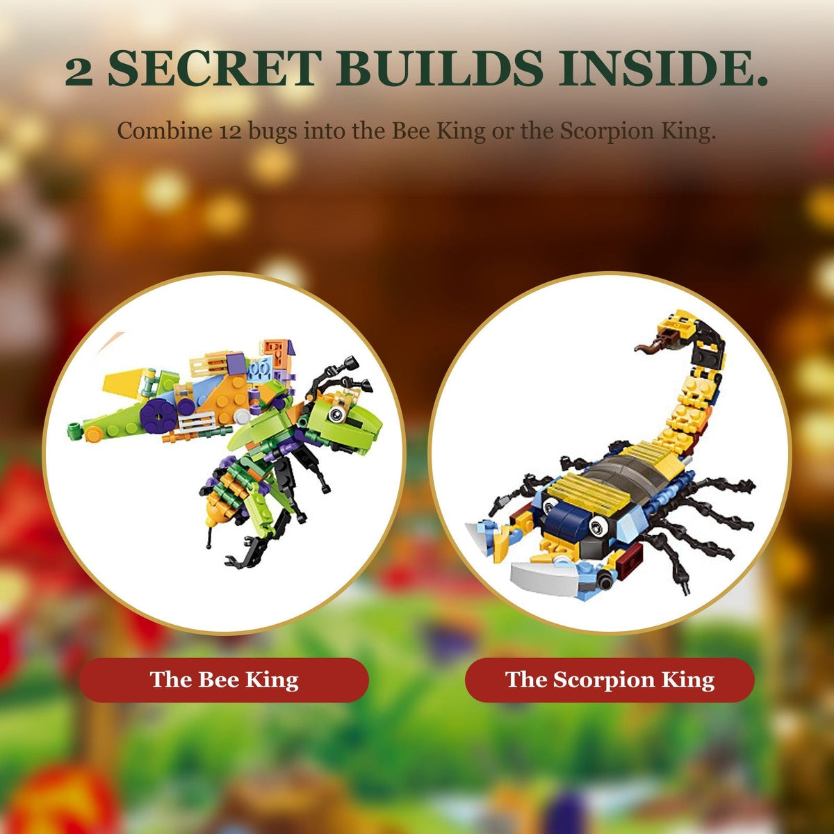 Kids' Insect Brick Advent Calendar – 24 Bug Builds plus 2 Secret Surprises