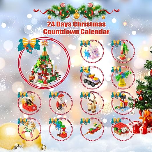 Kids' Building Block Advent Calendar – 24 Daily Mini Sets