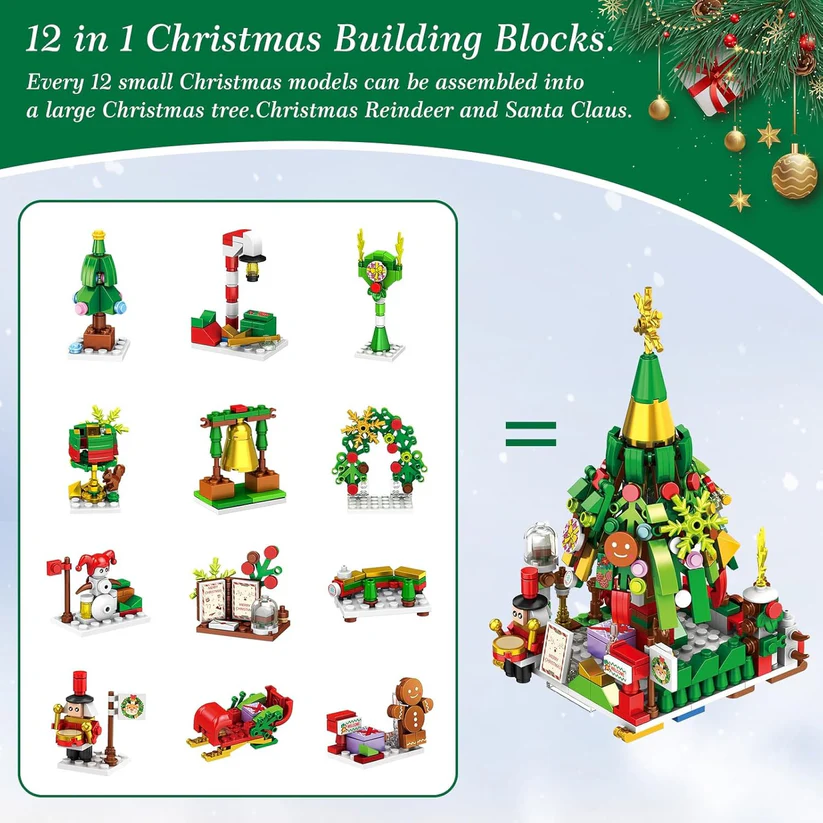 Kids' Building Block Advent Calendar – 24 Daily Mini Sets