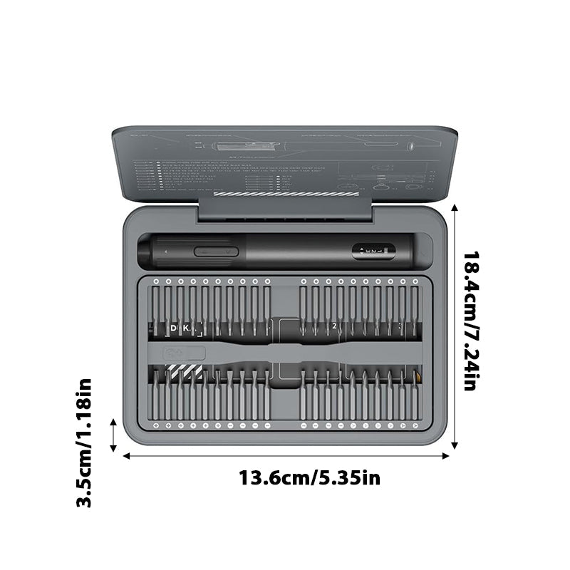Rechargeable Mini Electric Screwdriver with 95-Piece Precision Repair Kit