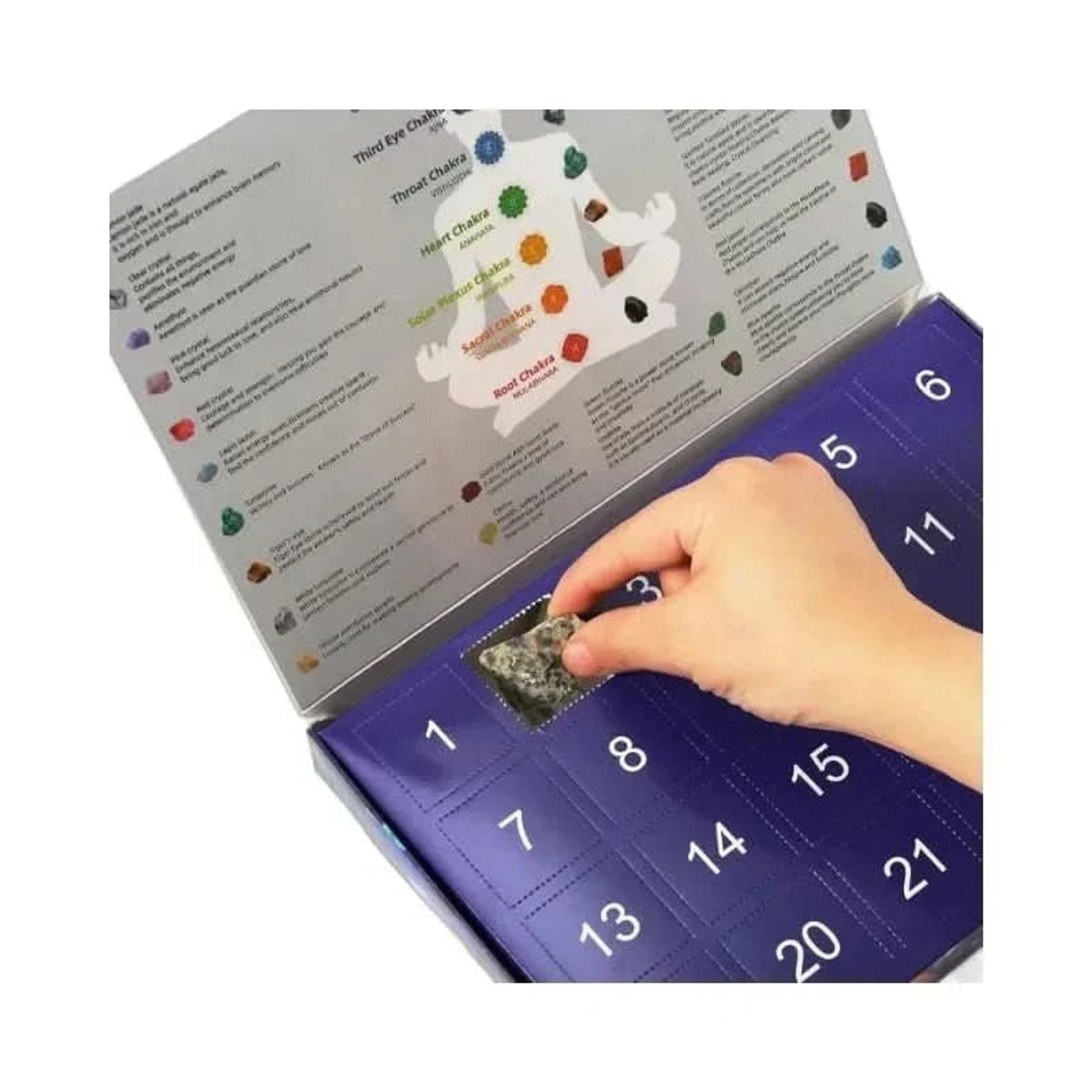 Natural Crystal Advent Calendar – 24 Gemstones Countdown