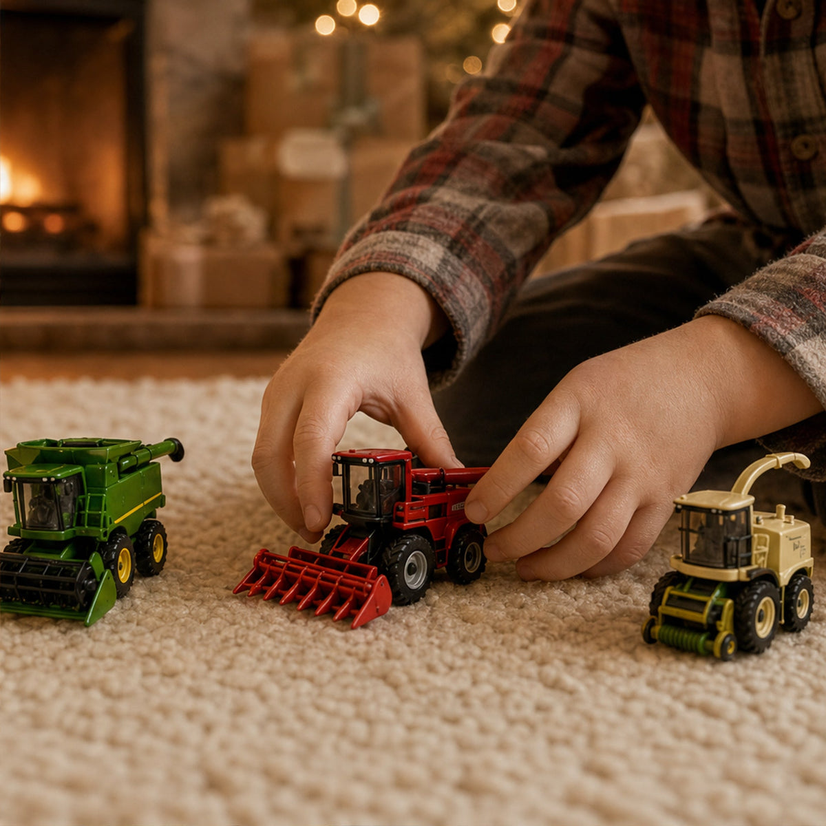 24-Day Farm Vehicle Advent Calendar with Toy Tractors & Harvesters