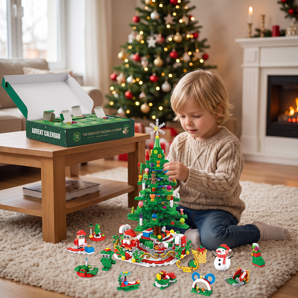 Kids' Christmas Tree Building Block Advent Calendar – 24 Days of Building