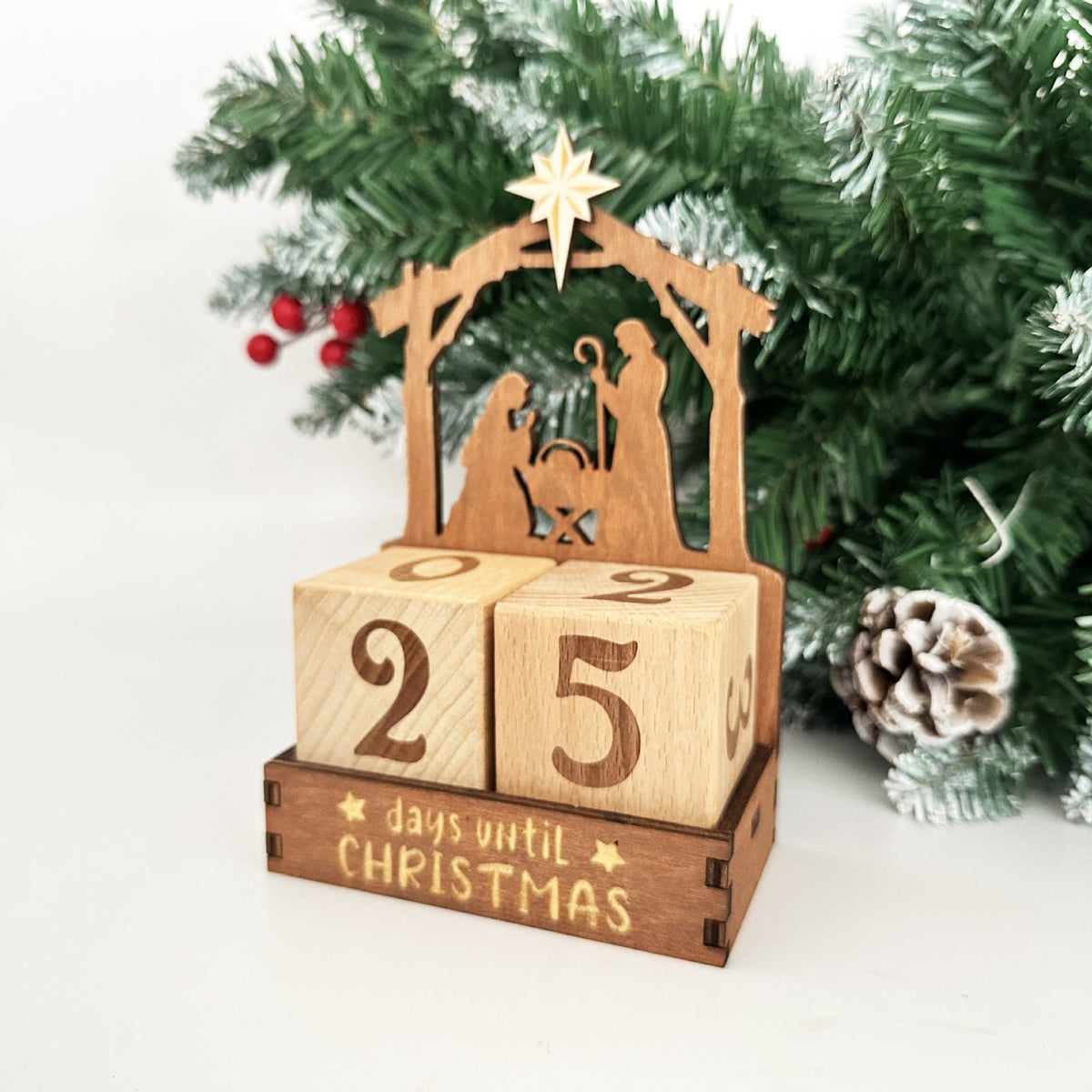Wooden Advent Calendar – DIY Customizable Christmas Countdown