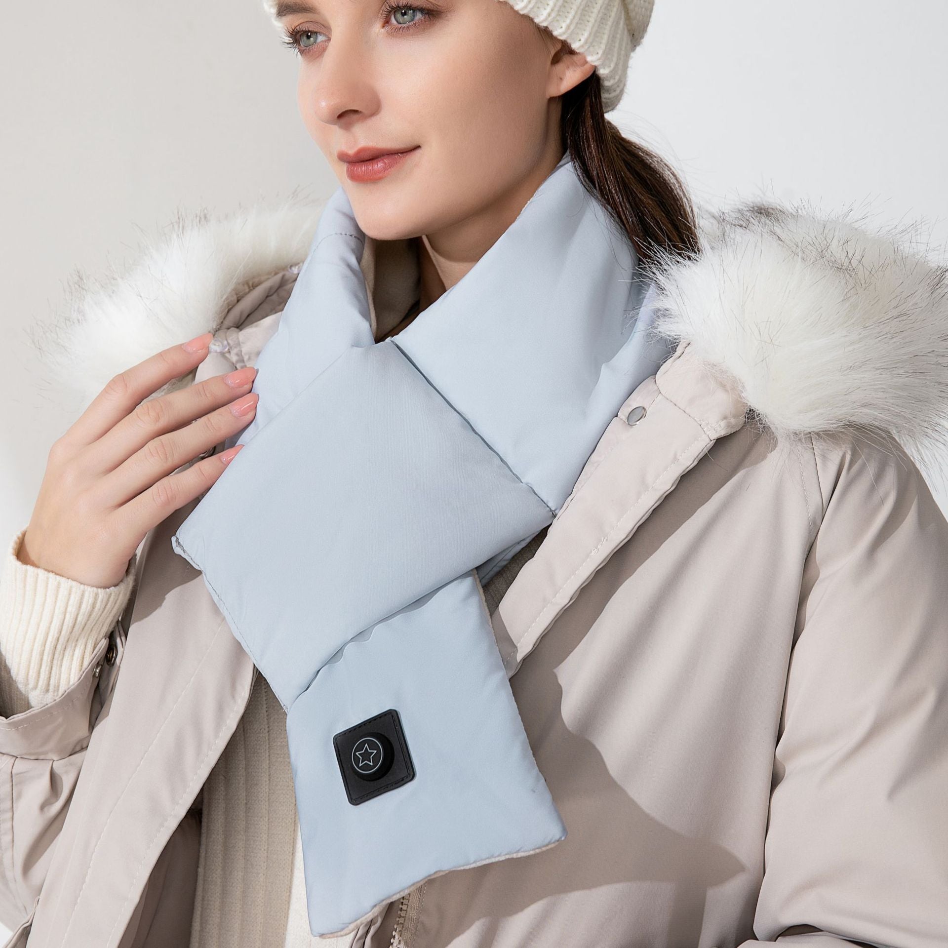 Electric Heating Scarf – USB Rechargeable Neck Warmer