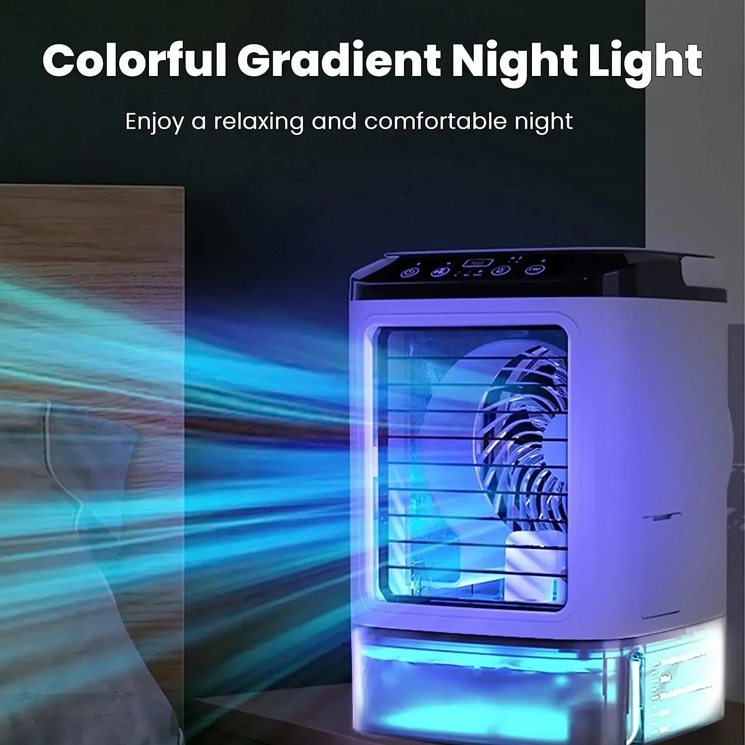 Portable Air Cooler with Ultrasonic Misting | 3-Speed Mini AC