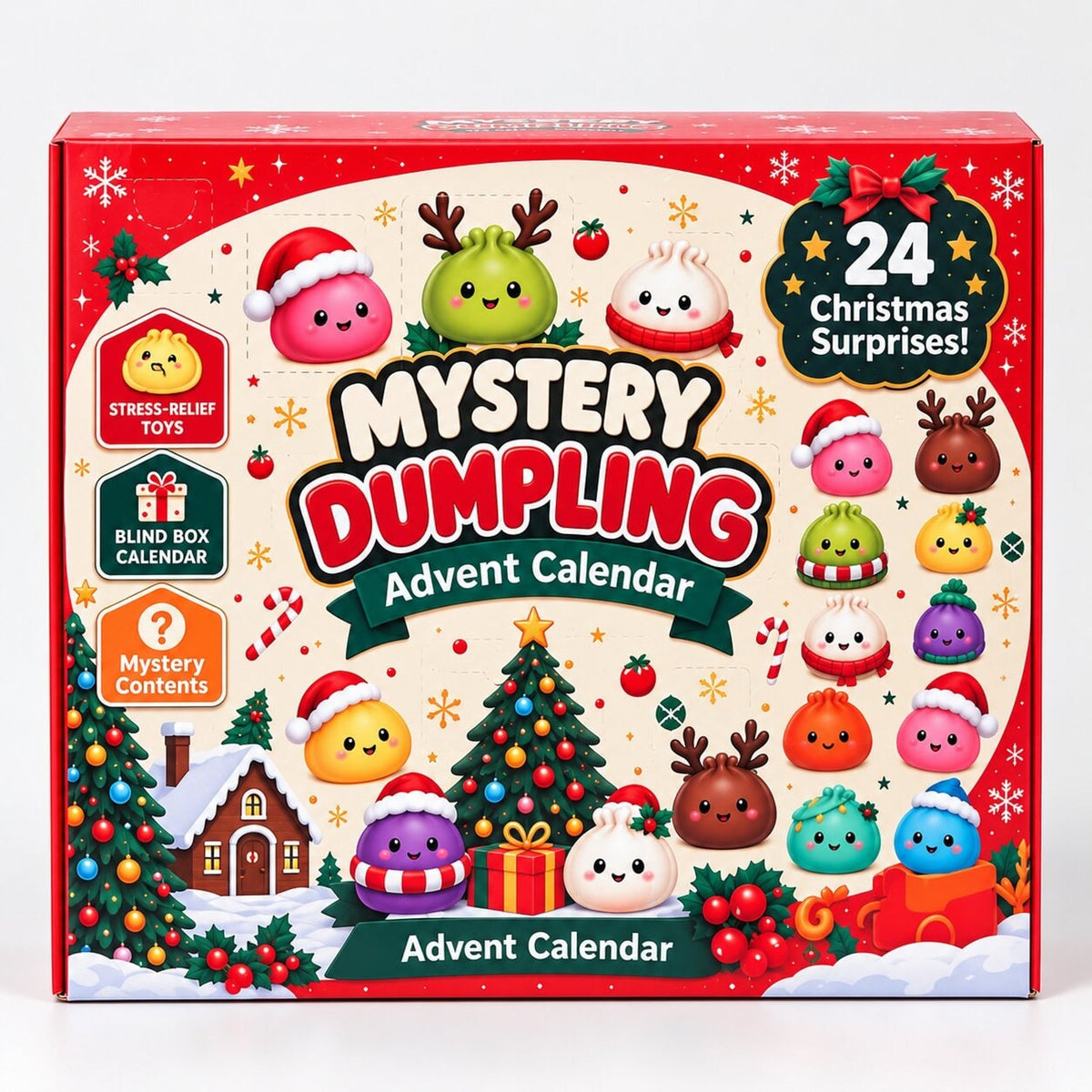 24-Day Squishy Advent Calendar – Collectible Fidget Toys