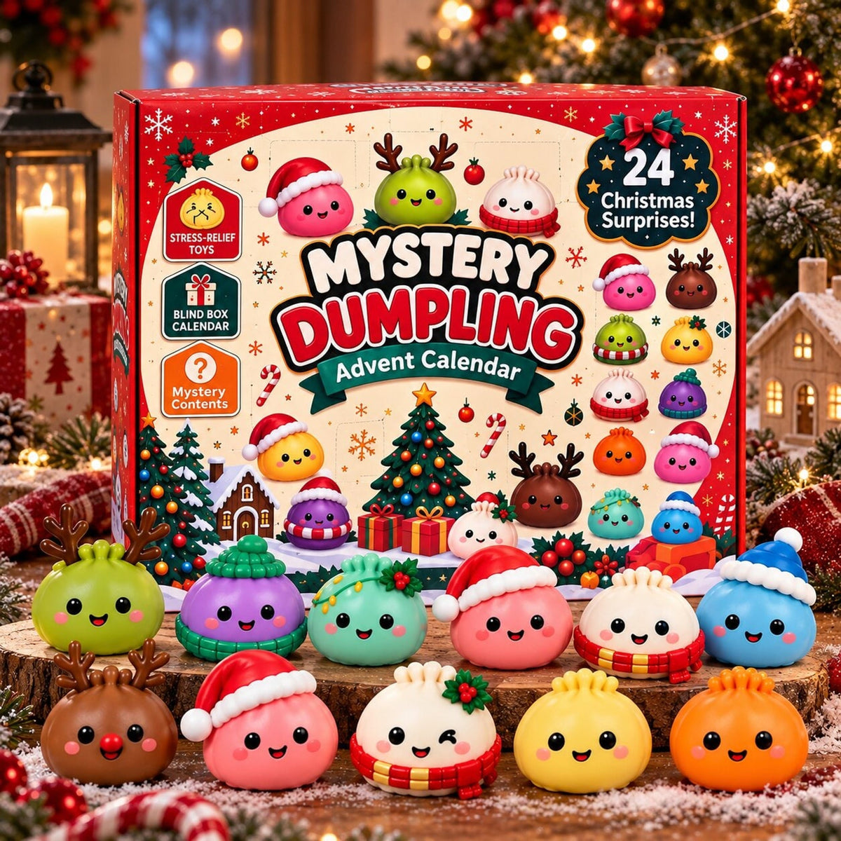 24-Day Squishy Advent Calendar – Collectible Fidget Toys