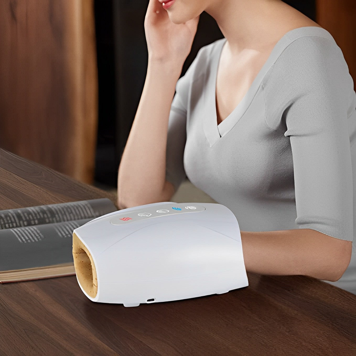 Electric Hand Massager with Heat – Rechargeable Cordless Therapy