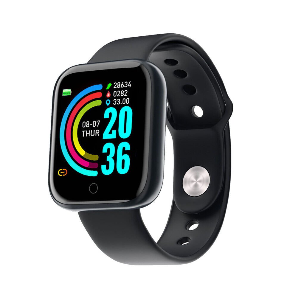 Smart Fitness Watch with Heart Rate Monitor & Waterproof Design