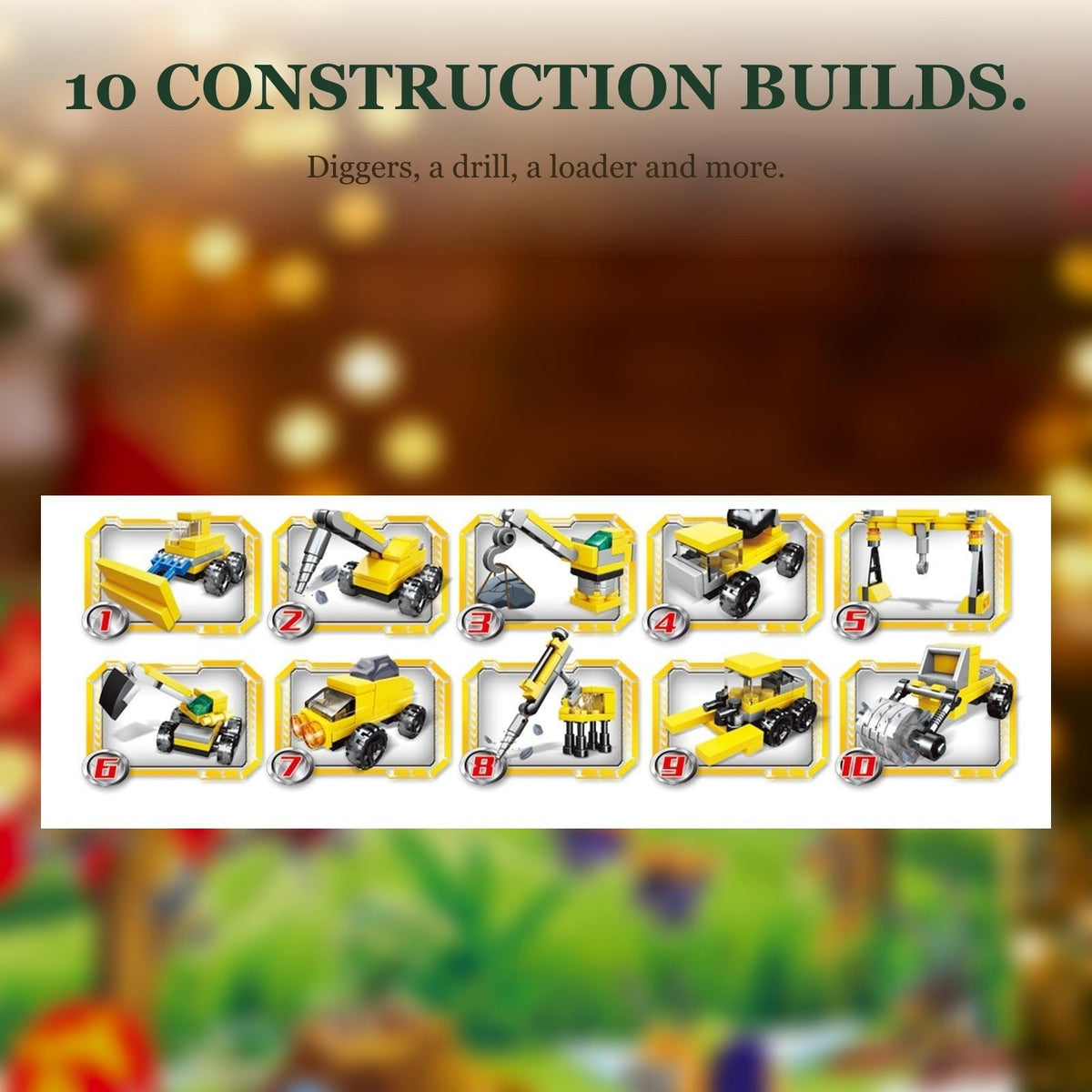 Kids' Fire Rescue and Construction Advent Calendar – Building Brick Vehicles